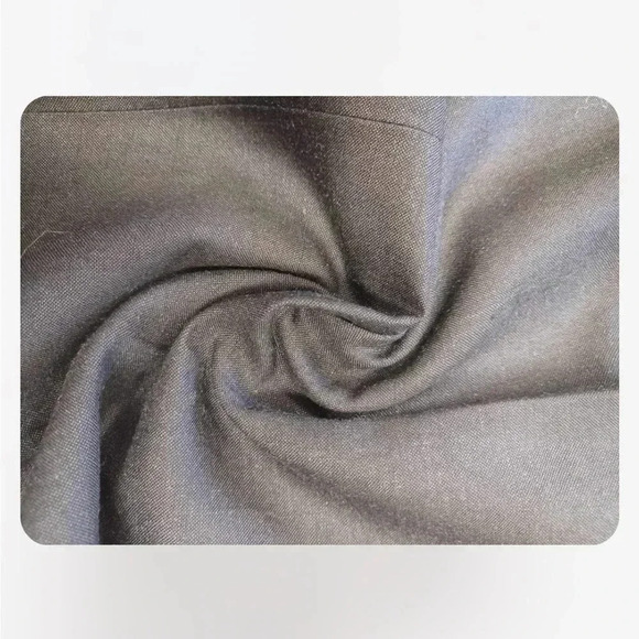 Evan  Picone Petite Black Ramie Trousers Size 12P - Picture 8 of 8